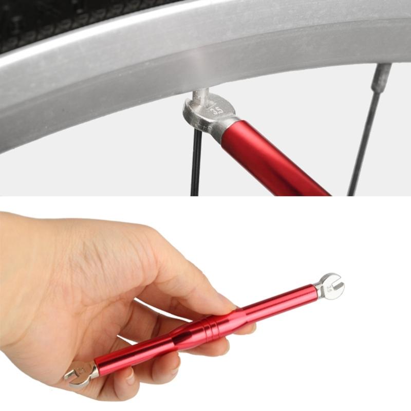Bike Spoke Wrench Carbon Steel Bicycles Wheel Rim Spanner Bike Rim Correct Tool Bicycles Spoke Tool Easy to Use