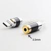 Kawaki Rotating Pure Silver Cable Headphone Decoding Audio Cable Type-C 3.5mm [M207]