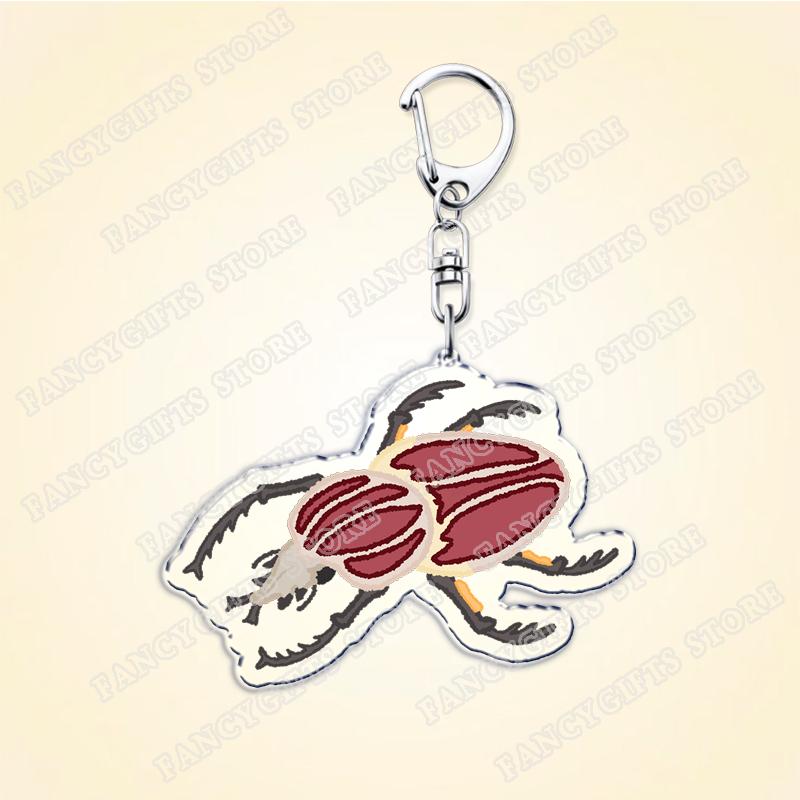 

Creative Beetle Keychain for Accessories Funny Nature Insect Bugs Keyrings Entomology Ladybug Jewelry Friends Gifts