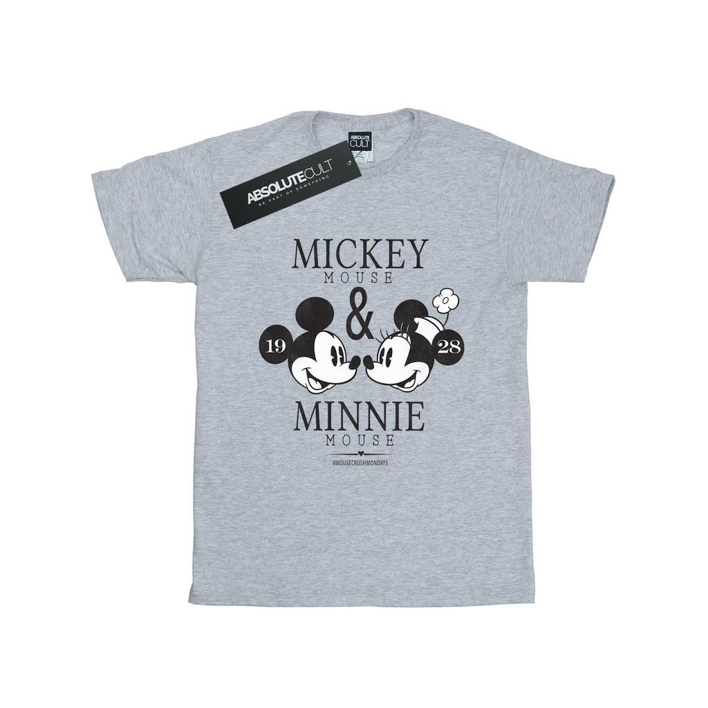 Disney Mens Mickey And Minnie Mouse Mousecrush Mondays T-Shirt