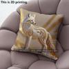 Luxury Gold Fox Print Pillow Covers Pattern Cushion Cover Suitable for Sofa Bedroom Car Pillow Cover