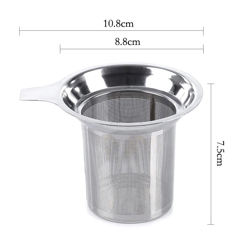 

Stainless Steel Tea Infuser Fine Mesh Tea Strainer With Lid Reusable Loose Leaf Tea Filter Basket Teapot Infuser Tea Accessories