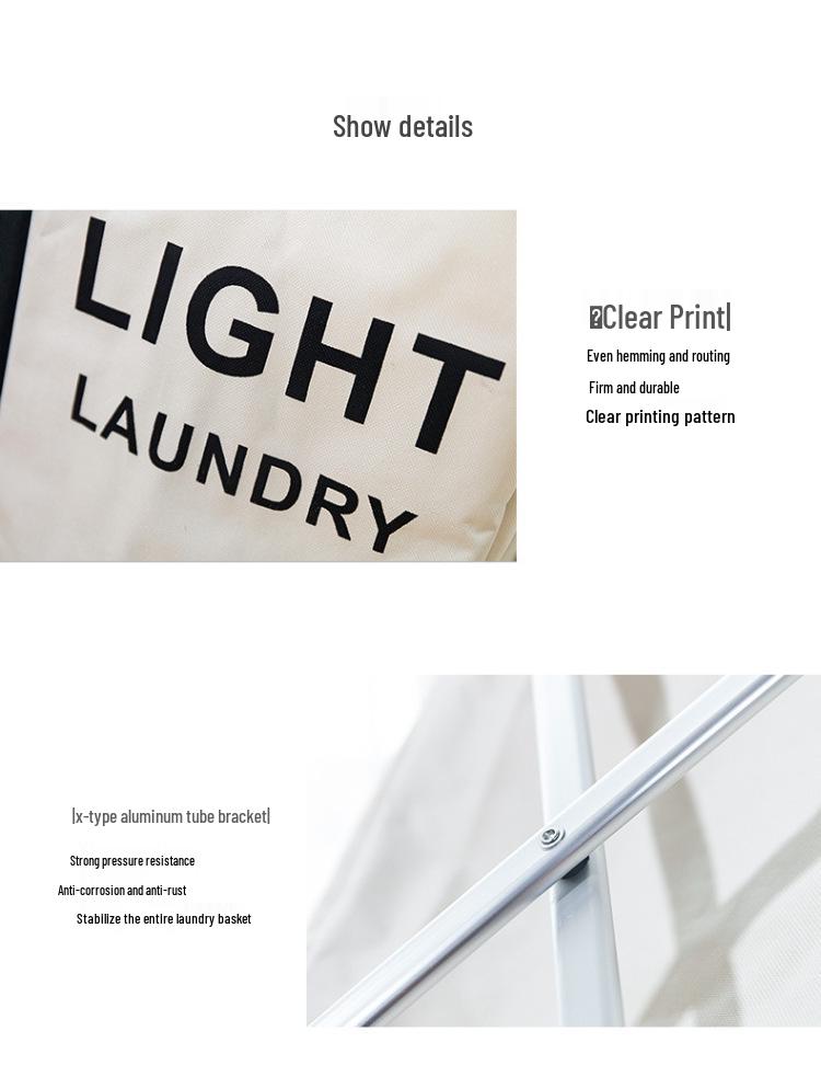 Thickened Oxford Cloth Foldable Laundry Basket - Moisture-Proof Dirty Clothes Hamper for Bathroom and Bedroom