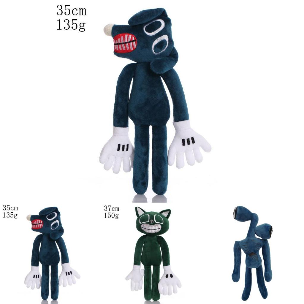 Siren Head Horror Plush Toy With Crooked Neck In Green Color