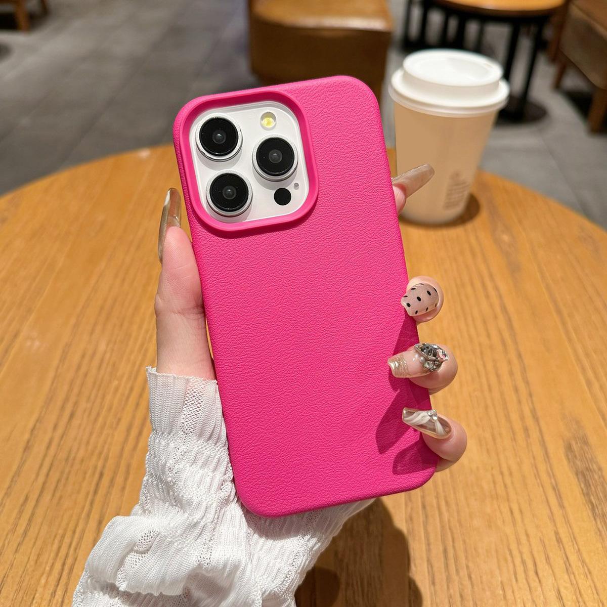 

Чохол для телефону iPhone 16 15 14 13 12 11 Pro Max iPhone 11 13 16 15 14 12 iPhone 16 15 14 Plus Phone Case Cover iPhone 16 Pro Max Яскраво-рожевий