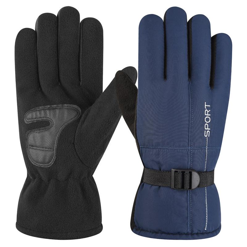 Winter Cycling Gloves Thick Warm Gloves Windproof Ski Gloves Outdoor Running Cycling Gloves