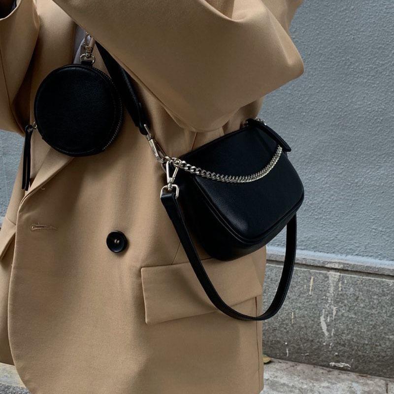 3-in-1 Baguette Bag Fashionable Underarm Bag Women's New Chain Crossbody Small Bag Versatile