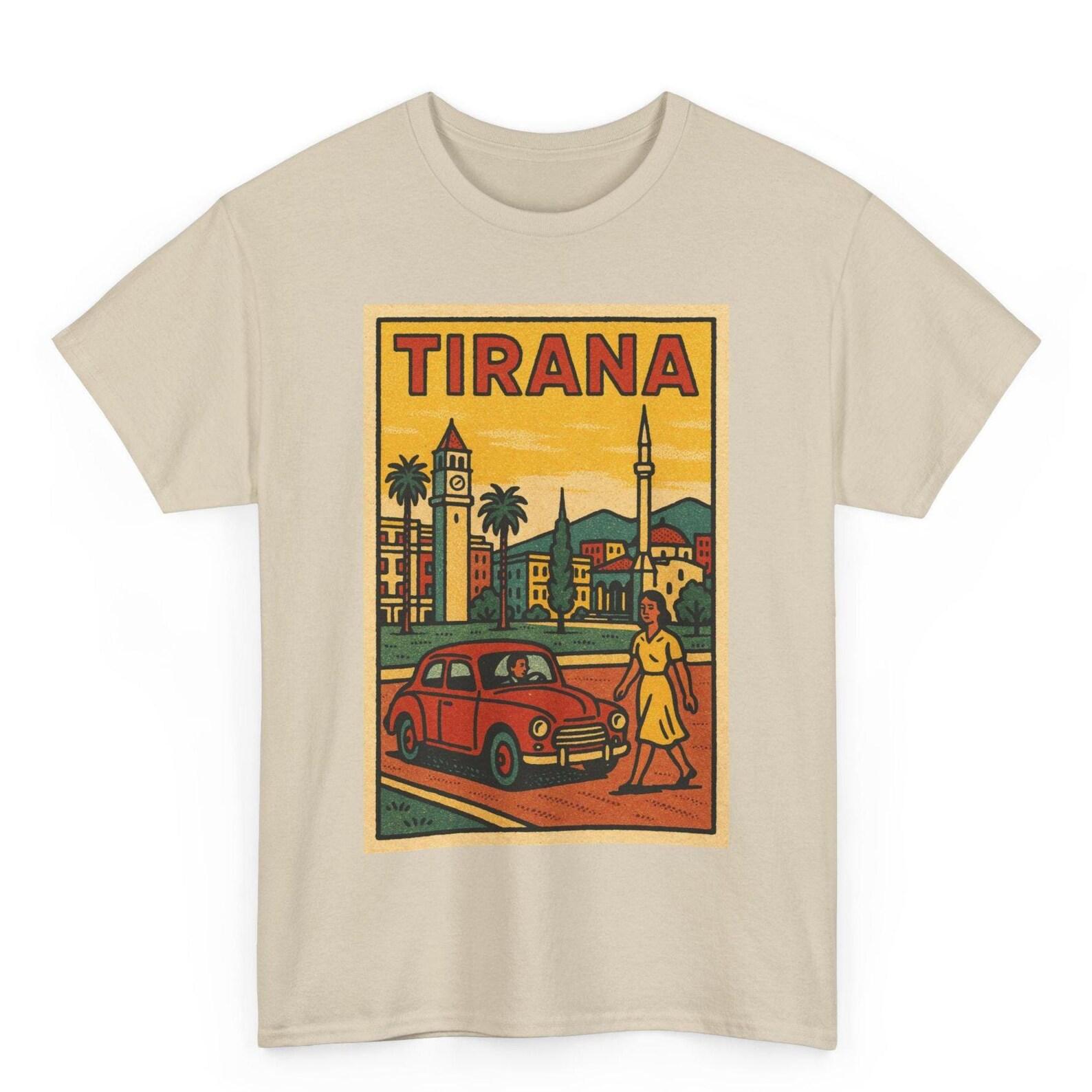 Tirana Retro Comic T-Shirt: Vintage Albania Pop Art Graphic Tee 3XL
