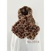 Used Brown Leopard Print Boa Scarf, Handmade, Fluffy and Cozy, Akaneko Boa, Cat