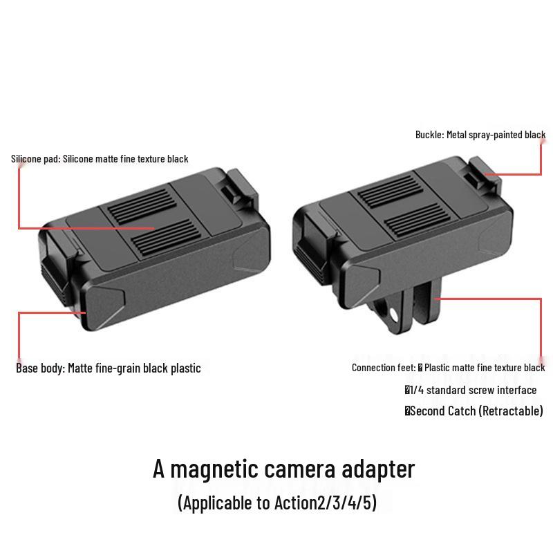 Anti-Shake Magnetic Neck Phone Holder & Chest Mount for Action Cameras