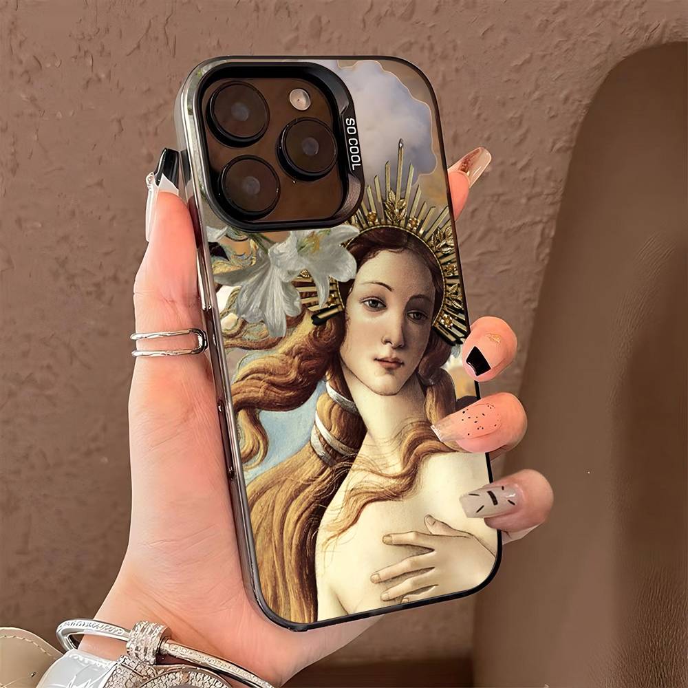 Sandro Botticelli Art Phone Case For iPhone 16 15 14 13 12 11 Pro Max Matte Shockproof Back Anti Fall Matte Cover