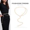 Golden Small Fragrant Wind Pearl Waist Chain Women's Fashion Sweet High-end Decorative Dress Coat Waist Waist Accessories Women