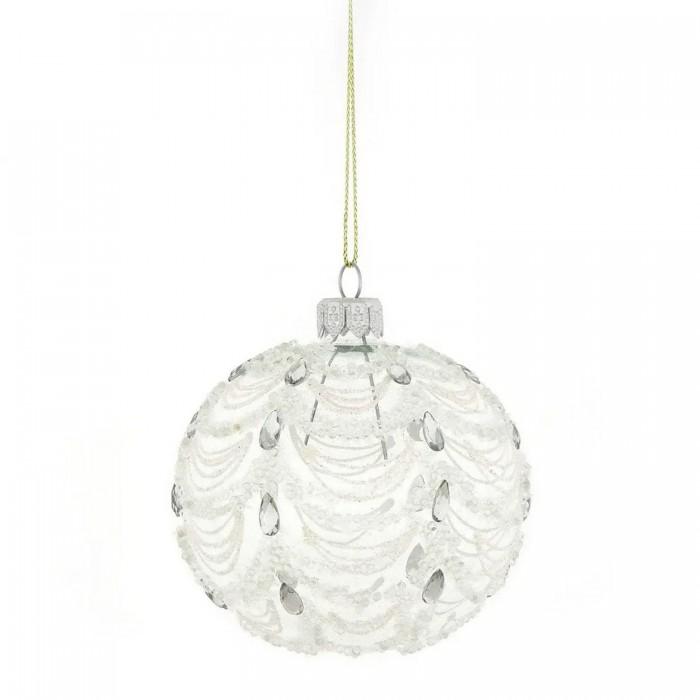 The Seasonal Gift Co. Glass Wave Pattern Bauble