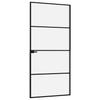 Vidaxl Interior Door, Black, 93X201.5 Cm, Glass and Aluminum