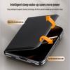 Per iPhone Duo Case Lussuosa Pelle Opaca Amica della Pelle Magnetica Flip Cover Staffa Obiettivo Custodia Protettiva Antiurto Accessori