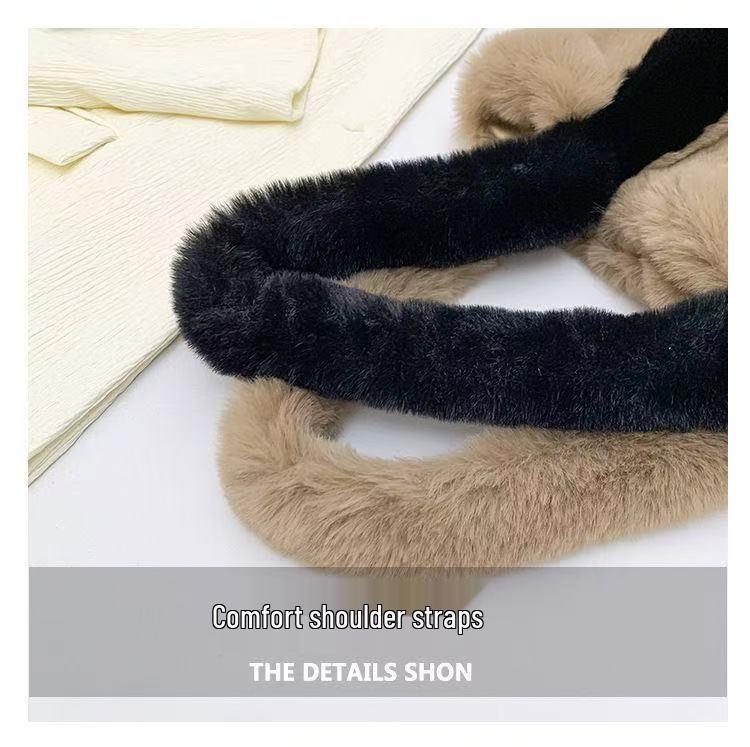 Adorable Kitten Plush Tote Bag - Versatile Furry Underarm Bag for Daily Autumn Fashion (2025 Edition)