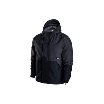 Nike SB Storm-Fit Gewebte Fleece-gefütterte Skateboarding Kapuzenjacke mit Logo Herren Jacken Schwarz DH2626-060