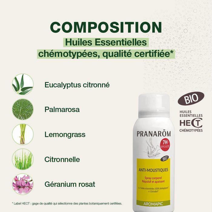 Pranarom Spray Corps Anti-moustique 75ml