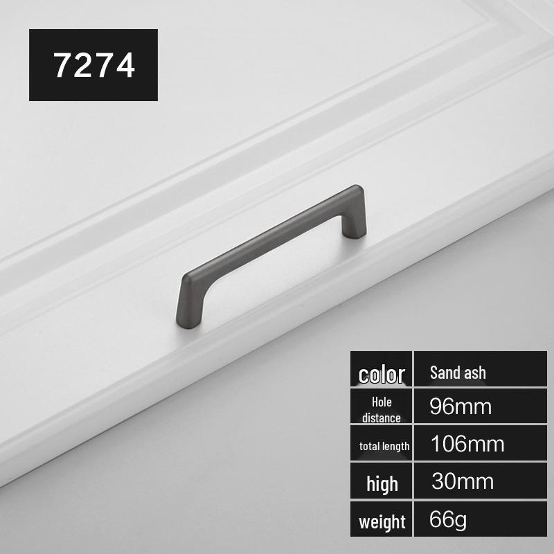 Modern Gold and Black Zinc Alloy Cabinet and Wardrobe Door Handles