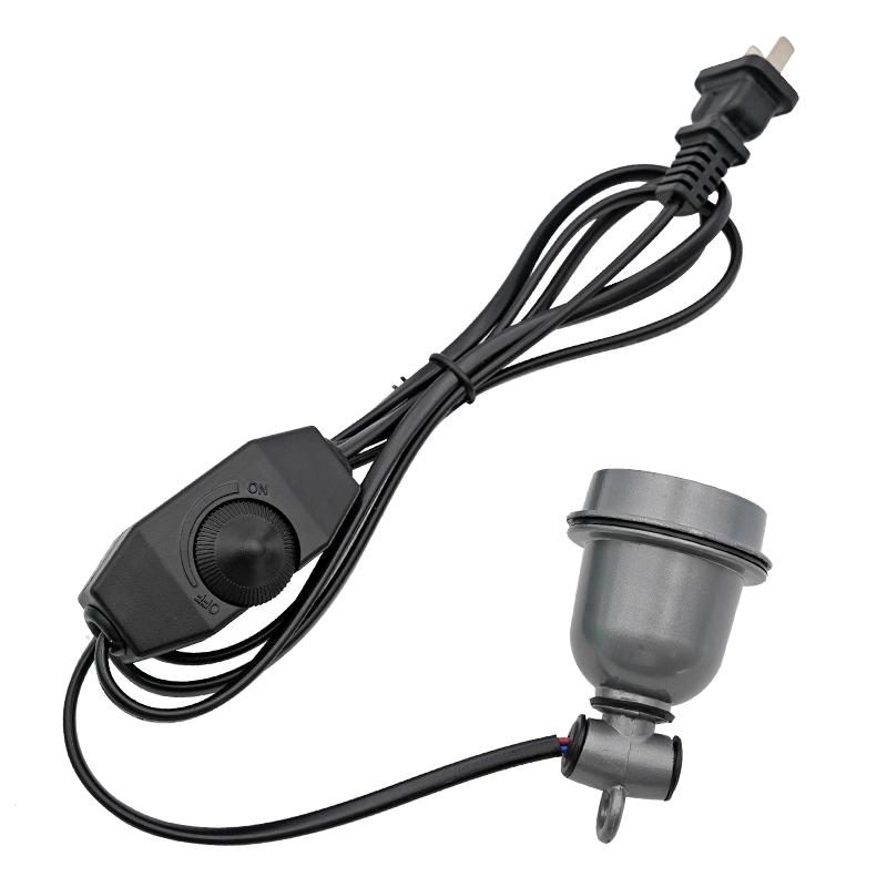 220В Греющая лампа для домашних животных Теплая Без света Термостат Термостат Обогреватель Греющая лампа для террариума 220В 150Вт Для инкубатора E27