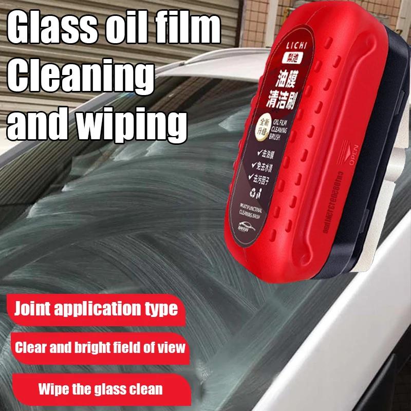 120ml Limpador de vidro de carro Removedor de película de óleo Esponja de vidro automotivo Escova de limpeza Limpador de vidro de janela Manutenção de carro