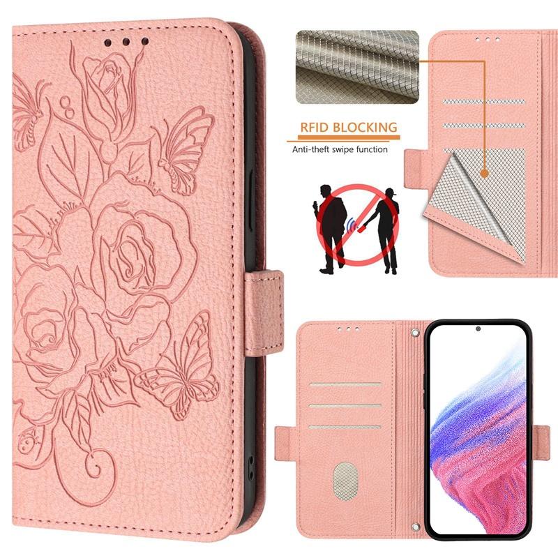 Flip Case for Xiaomi Poco F6 X6 Neo M6 Plus X7 Pro 4G 5G PU Leather Embossed Pocket Card Slots Stand Protective Cover Casing