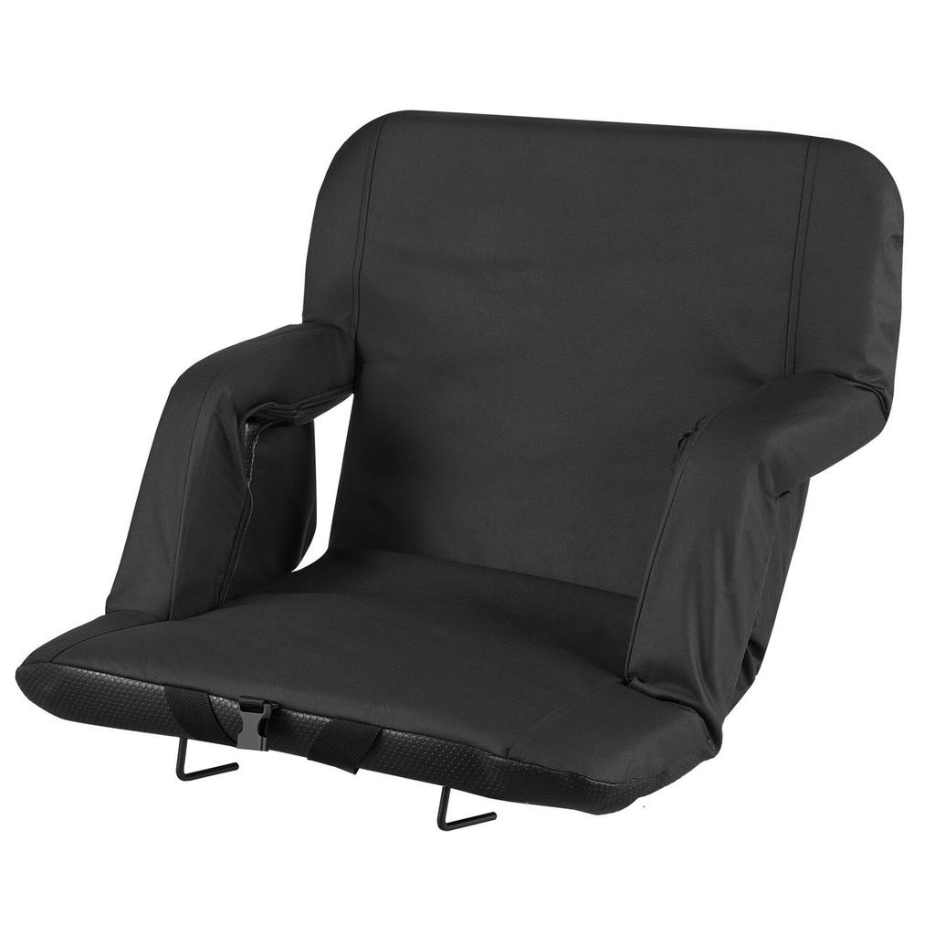 Stadium Seat, 6 Adjustable Angle Bleacher Chair, 73.66mm Cushion Stadium Seat with Back Support and Armrest, Wide Bleacher Chair with Hook Pocket
