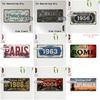 Tin Sign  Vintage Durable Metal Plaque Wall Decor Home Office Bar Man Cave Workshop Powder Room City Birth Year License Plat