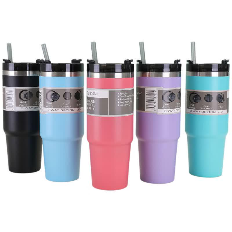 HDST 304 Stainless Steel Large Capacity Insulated Straw Tumbler