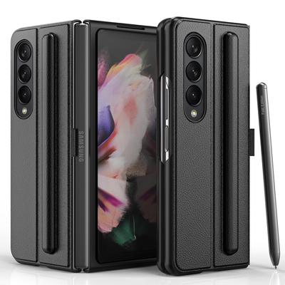 Built -In Hidden Pen Slot Folding Phone Case For Samsung Galaxy Z Fold 4 Magnetic Hinged Full Coverage Case Cover Galaxy Z Fold4