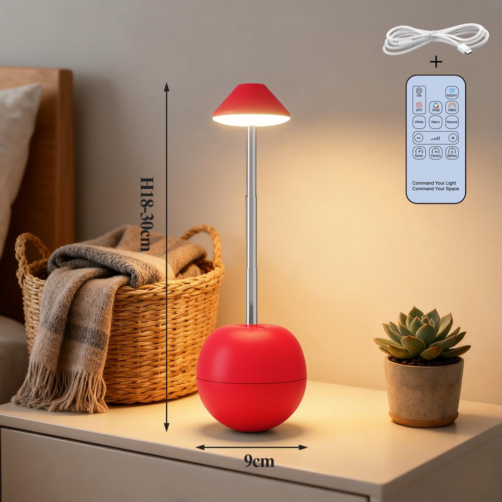 led night light rechargeable creative decorative table lamp bedroom desktop remote control bedside atmosphere light