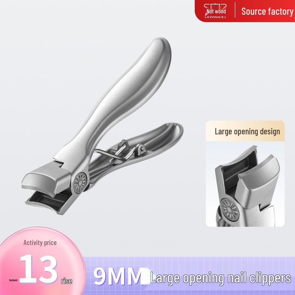 Stainless Steel Anti-Splash Large Opening Nail Clippers for Thick Toenails