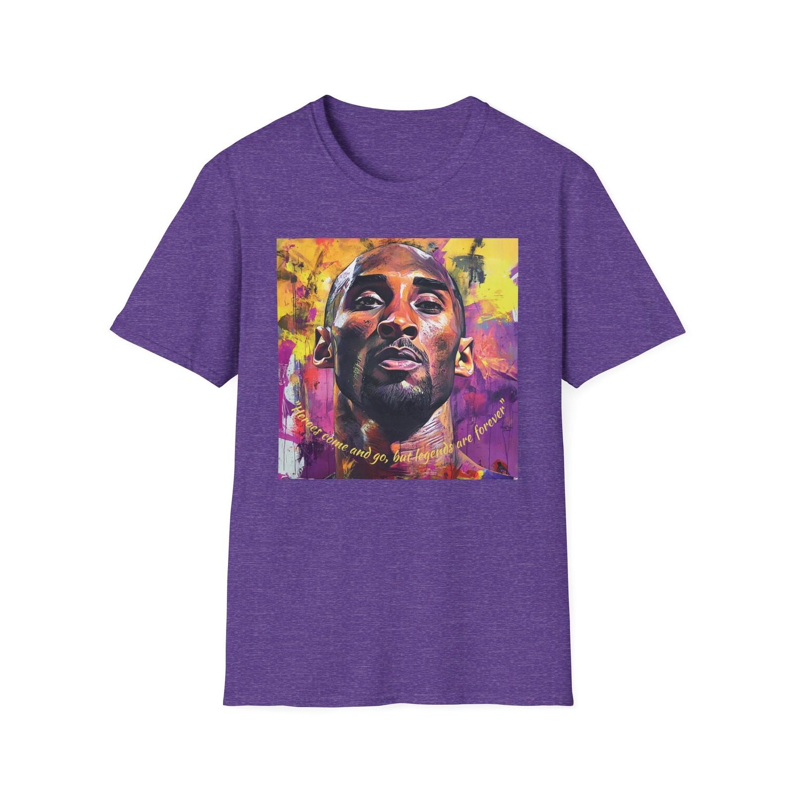 Kobe Bryant Tribute Tee   Heroes come and go, but legends are forever S