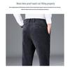 Men's Tencel Blend Semi-Elastic Straight Fit Casual Pants