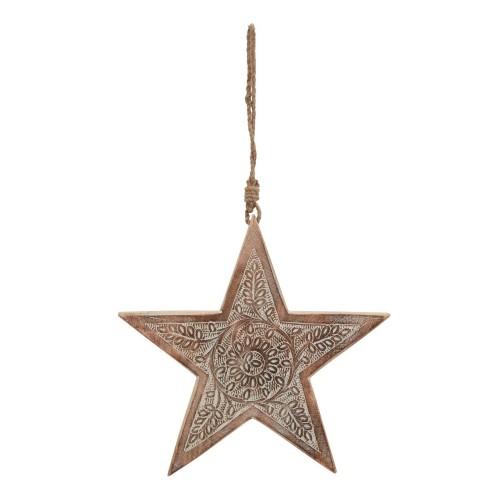 Hill Interiors Wooden Star Hanging Decoration