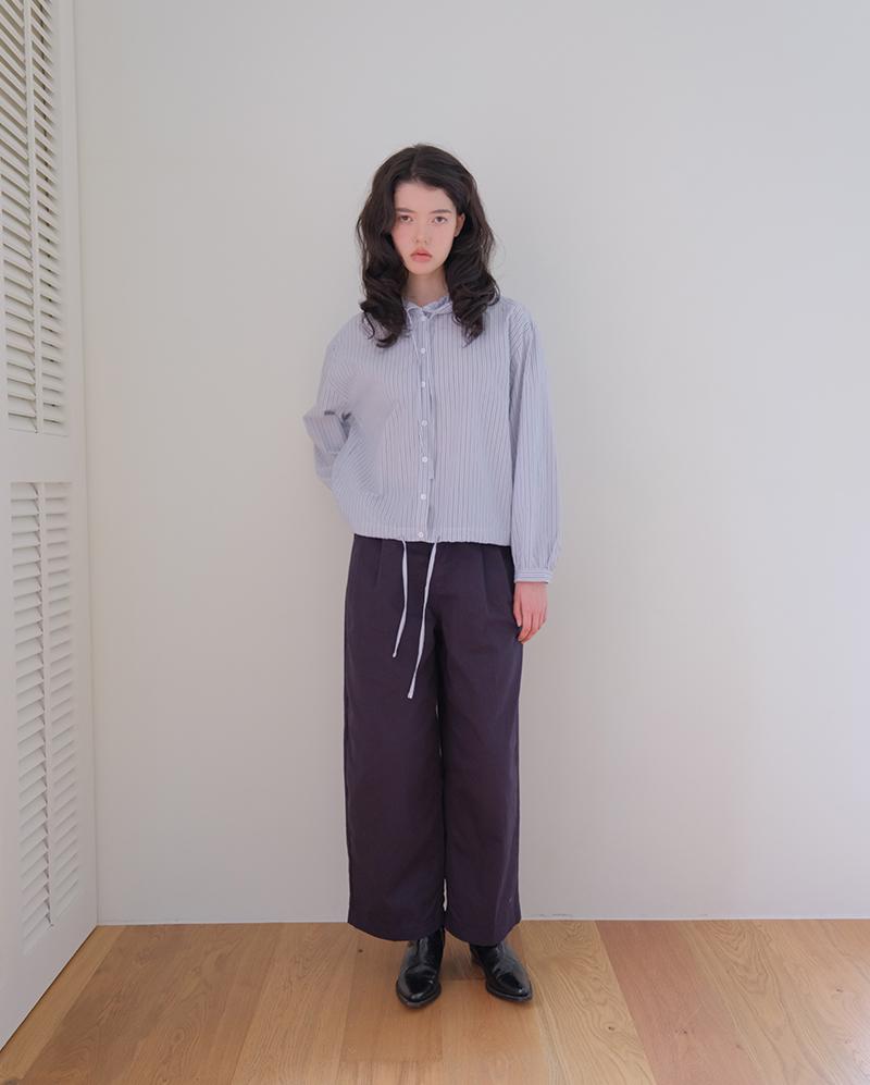 PREVOIR Striped Hoodie Shirt