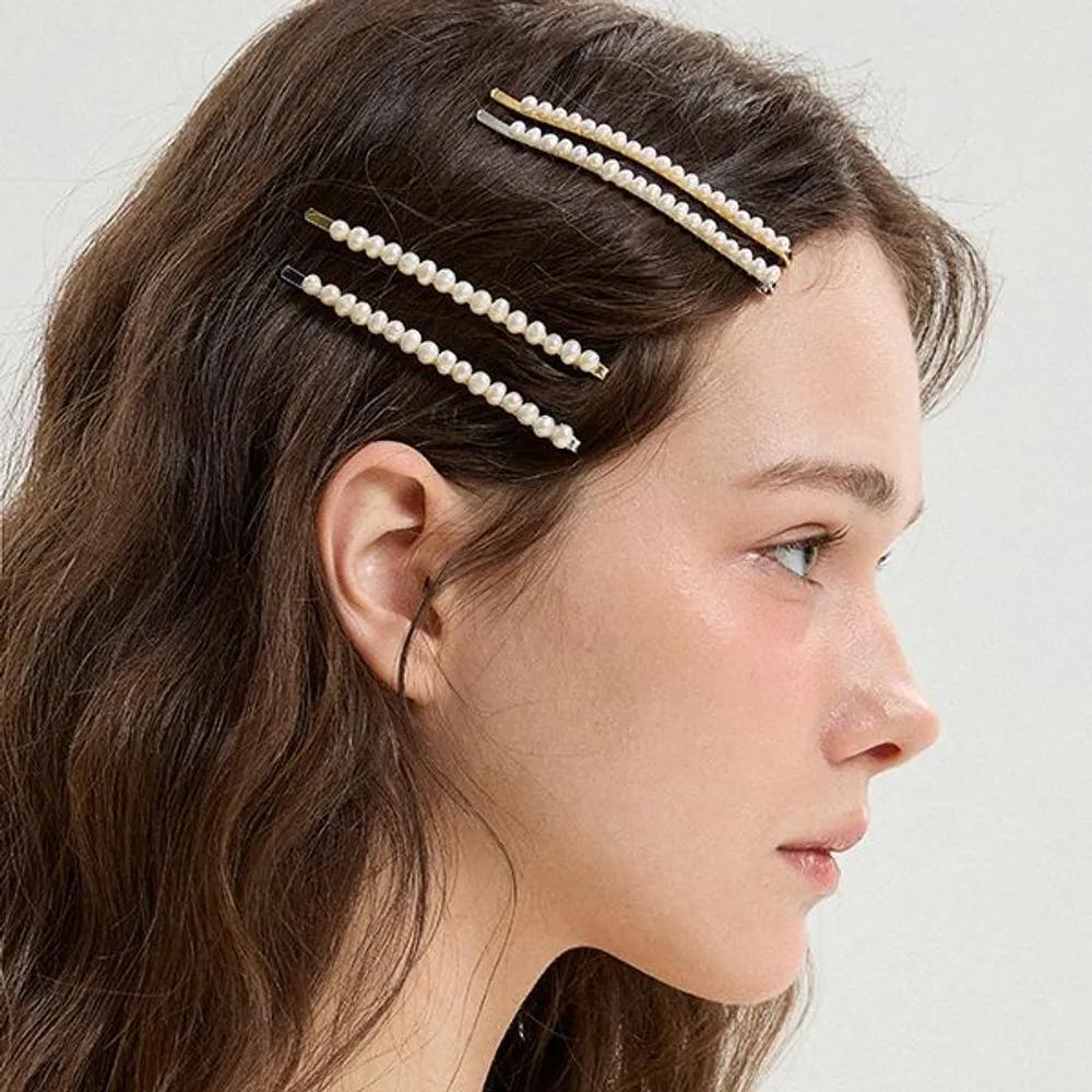 Freshwater Pearl Hairpin-L JP-24-401BP Gold