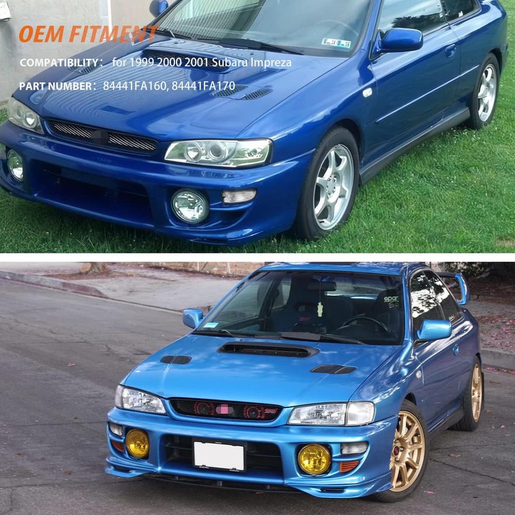 ADIIL Clear Lens LED Front Bumper Signal Side Marker Light Housing For 1999-2001 Subaru Impreza Side Marker Corner Parking Turn Signal Light