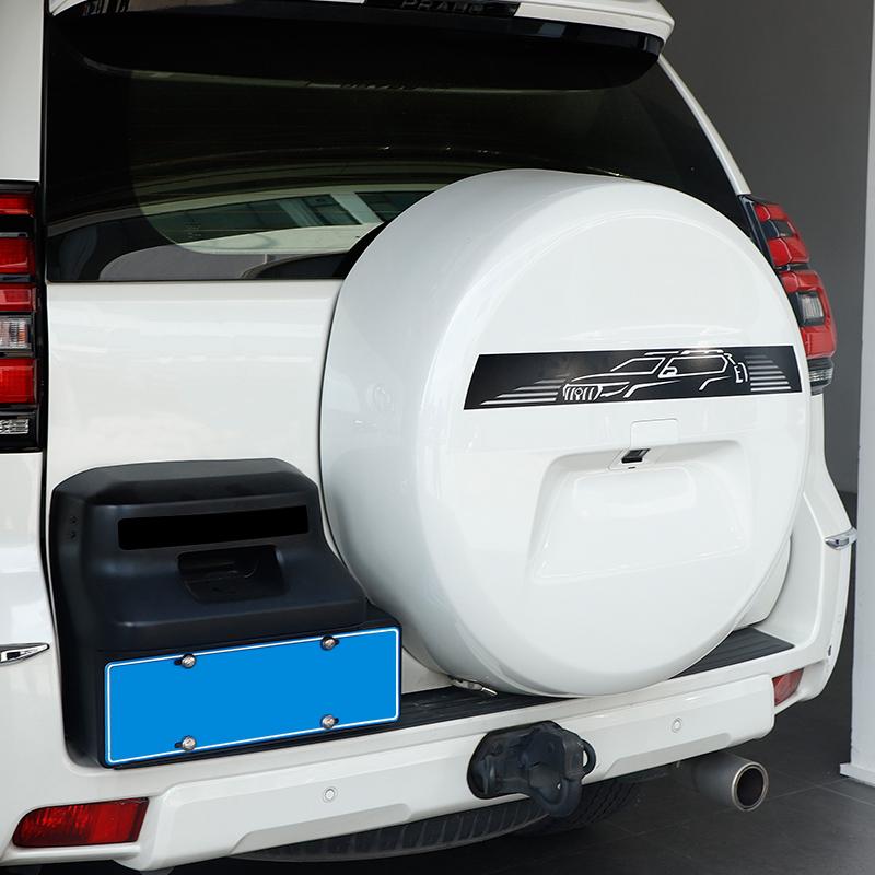 For Toyota Land Cruiser Prado 150 2010- Spare Tire Reflective Sticker LC150 FJ150 Exterior Modification Accessories