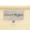 COURREGES Made In Japan Long Sleeve Race Switching Knit Cardigan 38 Ivory Women Used