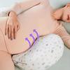 Adjustable U-Shaped Pregnancy Pillow-Soft-Touch Full Body Support Cushion Removable Cover Portable Back Pillow for Side Sleeping