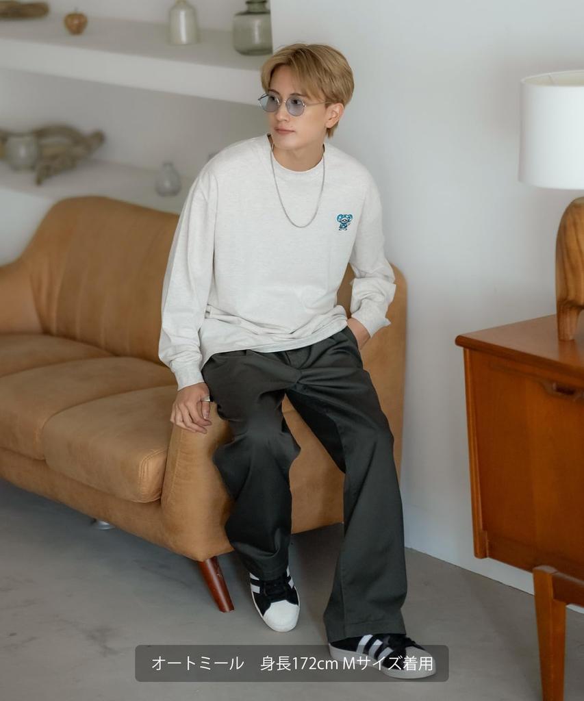 IMPROMES Casual SIDEWAYSTANCE Embroidered Downer Rat Long Sleeve T-Shirt, Men's, Purple