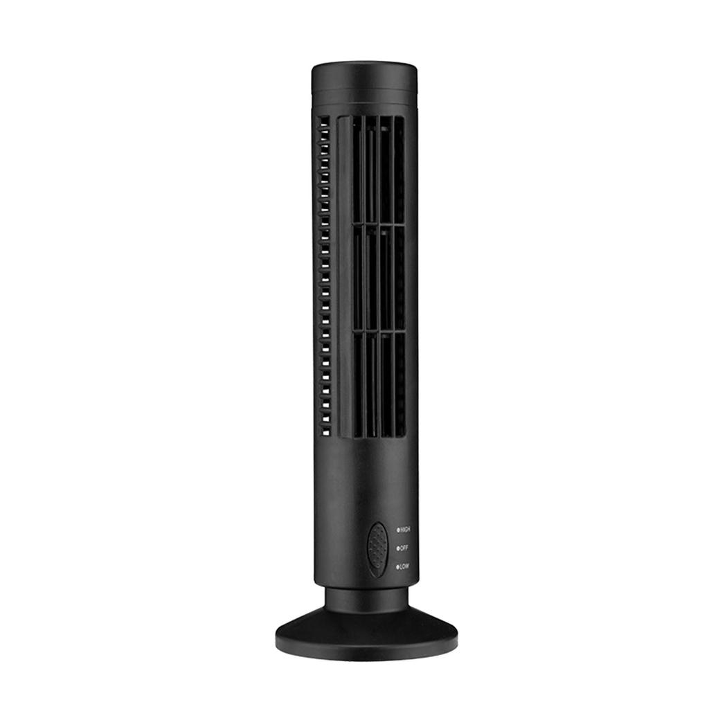 Mini Bordvifte Tårnvifte Bladløs Vertikal Elektrisk Vifte for Studier Kontor Hybel USB Plugg inn 5V DC