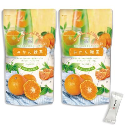 Cold-brewed Mandarin Orange Green Tea (20 Tea Bags X 2 Bags) with Original Yokan Sample