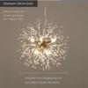 Modern Crystal Dandelion Chandelier Lighting Pendant Lamp For Living Room Dining Room Home Decoration