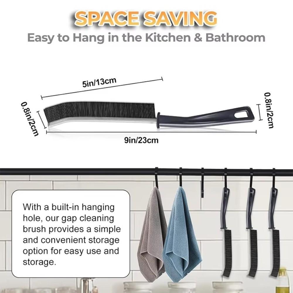 Hard Bristle Crevice Cleaning Brush Gap Cleaning Tool  for Bathroom /Shower /Window Tracks/ Kitchen