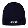 BOSS Unisex Adult Asport Wordmark Ribbed Beanie