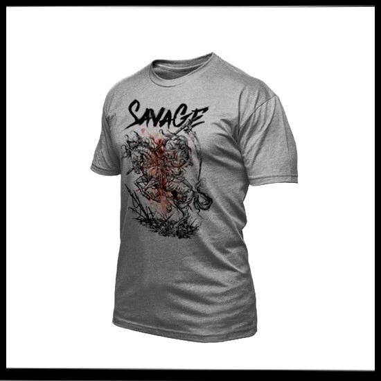 

Military Fitness Gym Motivation T-Shirt Train Warrior Savage Quote Jiu Jitsu Box 3XL