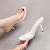 Sexy Tøffel Damesko Sommer Damesandaler Tøfler For Kvinner Stripperhæler Fest Plattform Stiletto Damesko