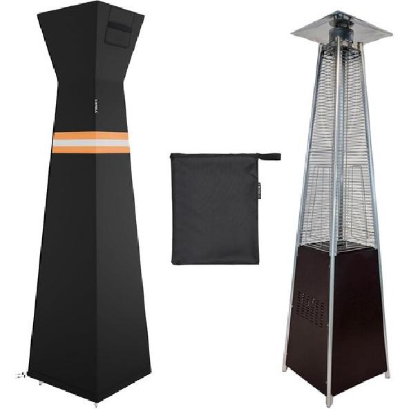 420D Pyramid Torch Patio Heater Cover with Zipper for 90 H x 23 L x 23 W